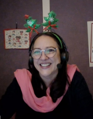Nathalie at Christmas time
